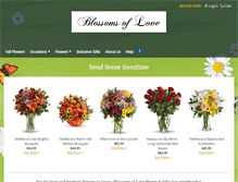 Tablet Screenshot of blossomsoflove.net